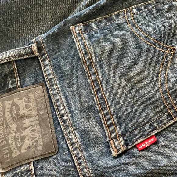 Levi's 511 Lightly Worn Blue Denim Jeans W29 L32 - Picture 2 of 4